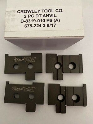 Crowley Tool DT Anvil B-8319-010 P6 (A) 675-224-3 8/17 ***NEW PACK OF 4***