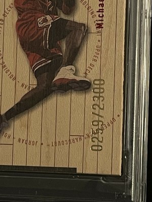 1998 Hardcourt Michael Jordan Jordan Holding Court #J30 Wood Inset 