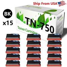 15PK TN-750 TN750 Toner Cartridge for HL 5450DN 5470DW Printer