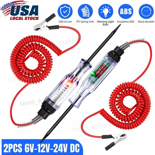 6/12/24V Car Digital Electric Voltage Circuit Tester Truck Automotive Light Test