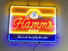 Hamm's Beer Since 1865 Wall 24"x20" Vivid LED Neon Sign Light Lamp With Dimmer