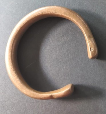 AFRICAN ORIGINAL ARM BRACELET JEWELRY CURRENCY COPPER ROYAL CUFF DOGON ARTIFACT 