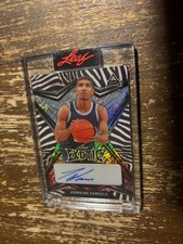2022-23 Leaf Exotic Jermaine Samuels Auto Rookie Card Zebra. rookie card picture