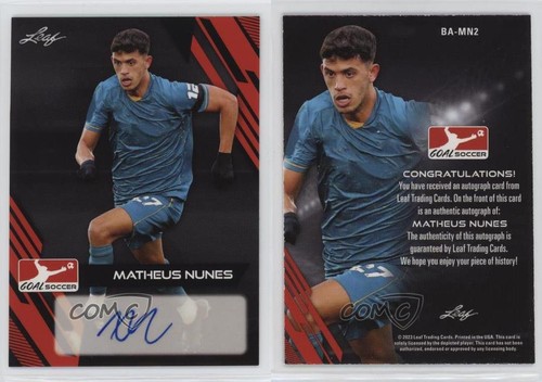 2023 Leaf Goal - Matheus Nunes #BA-MN2 (AU) for sale online | eBay