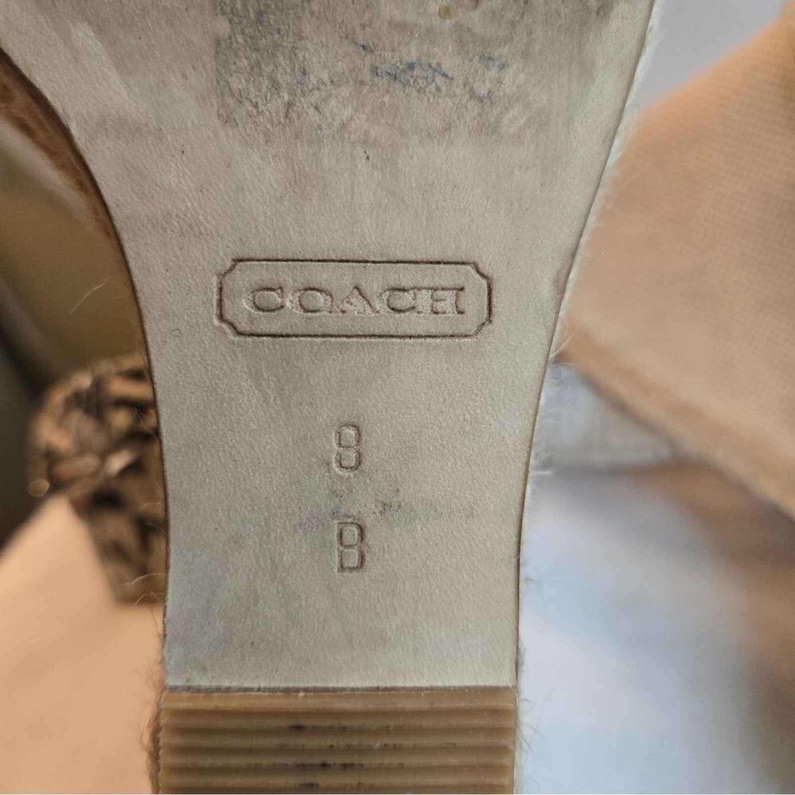 Coach "Helen" Printed Python Espadrilles Wedge Pr… - image 6