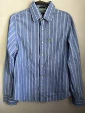Abercrombie Fitch Dress Shirt Men Muscle Shirt Size Medium Classic Preppy Blue