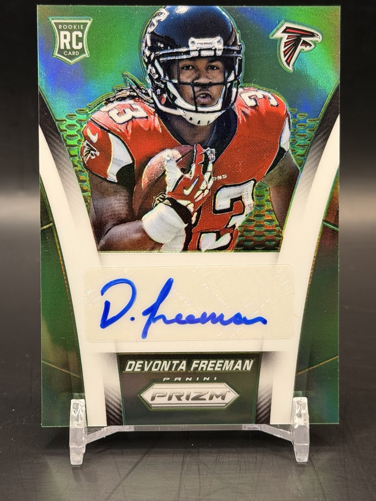 Devonta Freeman Panini Prizm Autograph Rookies #ARDF Green