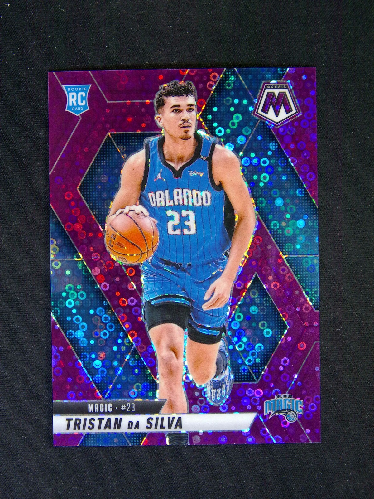 2024-25 Panini Mosaic Tristan Da Silva #230 RC Rookie Purple Fast Break /50