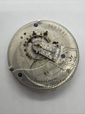 Waltham 83 Mdl 18s Antique Hunting Pocket Watch Movement 15 Jewel Adj Runs 641