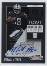 2018 Panini Contenders Playoff Ticket 72/99 Marcell Ateman #292 Auto 07rd