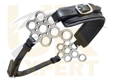 New Uk Expert Polish Flower Bitless Bridle Padded Leather Hackamores Black Brown