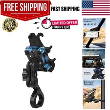 Secure Aluminum UTV Phone Holder - 360  Rotation for 4.7-7.1" Smartphones