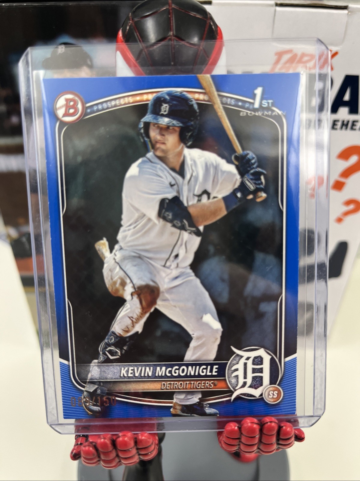 2025 Bowman Chrome 1st Prospects Kevin McGonigle #BP-79 Blue Refractor /150 (RC)