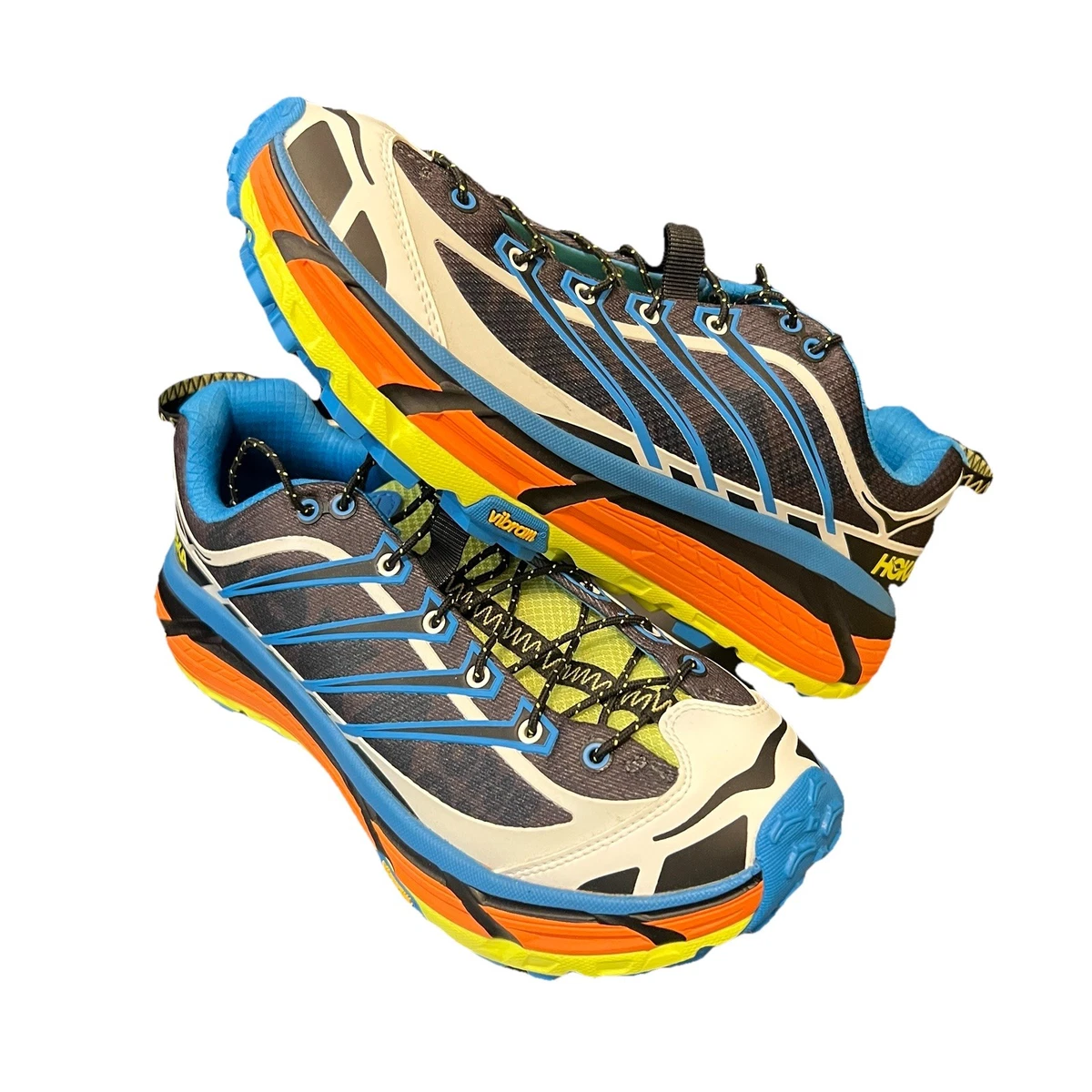 Hoka One One HOKA Mafate Three2 Black Diva Blue Orange for sale | eBay