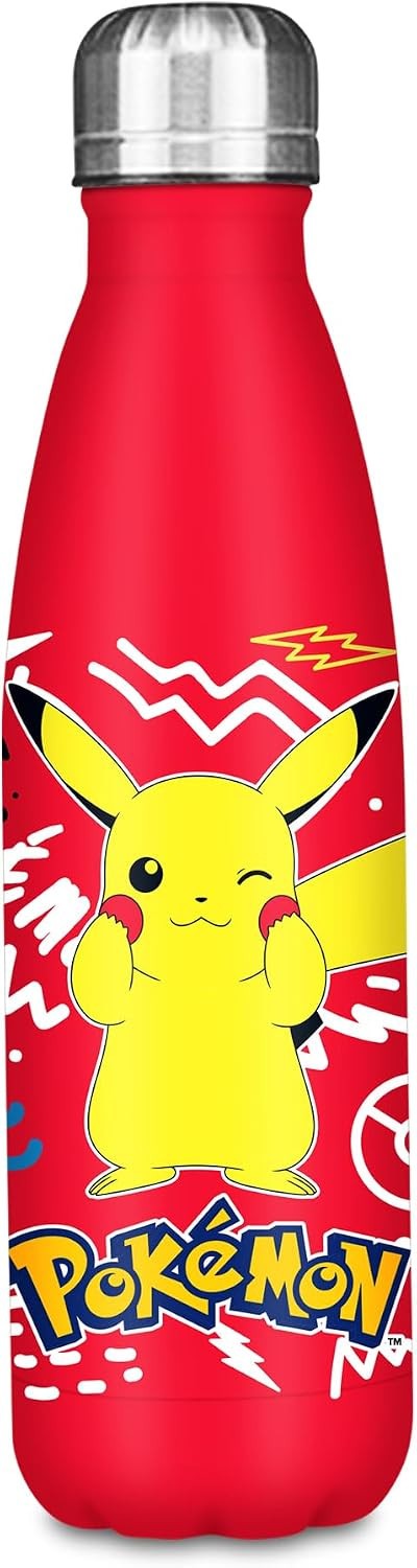 POKEMON BOTELLA 500ML BOTELLA ACERO INOXIDABLE PRODUCTO OFICIAL