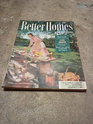 Better Homes and Gardens magazine, June, 1956 issue focused on Flower Arranging
