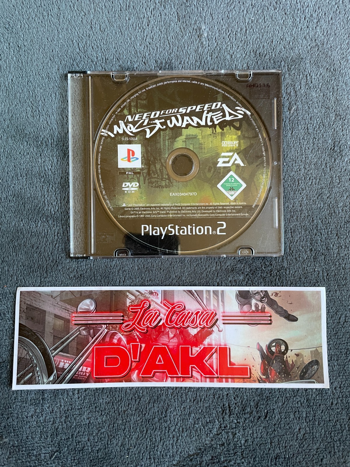 Need For Speed Most Wanted CD SEUL sur Playstation 2 PS2 FR TBE