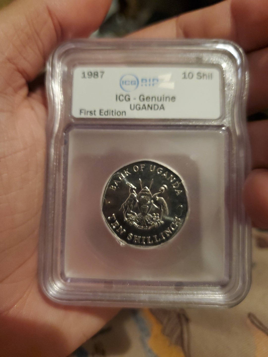 ICG RIPZ First Edition Historical Coins Of The World Limit Of 10,000 1987 Uganda