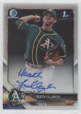 2018 Bowman Chrome Prospect Refractor 383/499 Heath Fillmyer #CPA-HF Auto 00c9