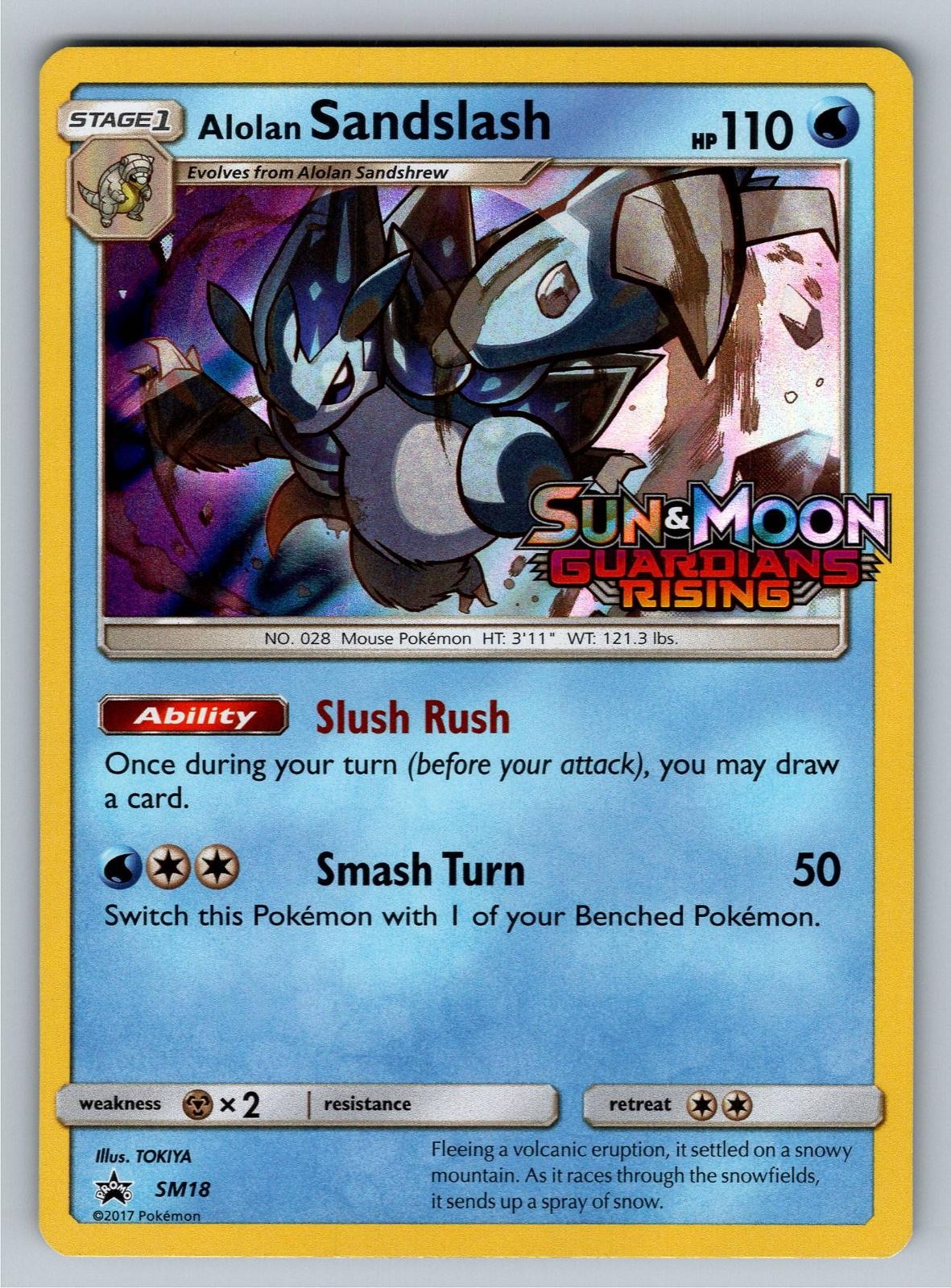 Alolan Sandslash - (Prerelease) SM18 Holo Promo Sun & Moon Promo Pokemon LP