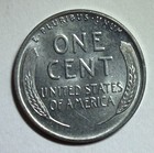 AU/BU 1943 STEEL CENT WHEAT CENT WWII PENNY IN PROTECTIVE FLIP STYLE COIN HOLDER — photo 2