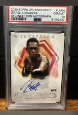 2020 Topps UFC Knockout Inception Autographs Israel Adesanya Auto /99 UIA-IA