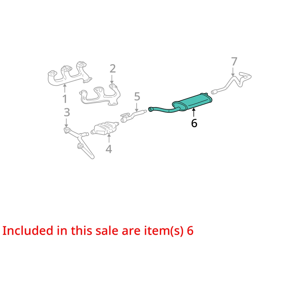 Silenciador para Chevrolet C2500 C1500 1995 ASM EXH 12471967 - NUEVO FABRICANTE ORIGINAL 12471967 Foto 3 de 4