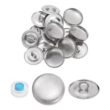 10 Sets Self Cover Button Kit 19mm Aluminum Button with Tools