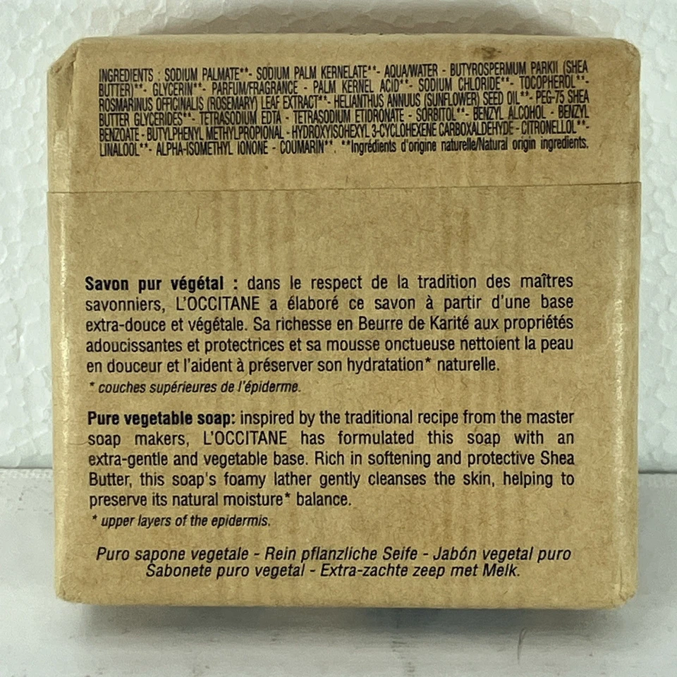 L'Occitane France Shea Milk Butter Extra Gentle Soap Milk 3.5 oz New & Sealed - Image 2 of 4