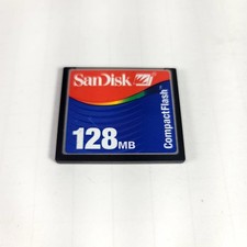 Compact Flash 128 mb Sandisk Digital Camera Picture Memory Card GENUINE