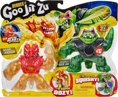 Heroes of Goo Jit Zu Golden Blazagon vs Rock Jaw Versus Pack