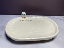 Natural Life Owl Ceramic Trinket/Soap Dish Ow...