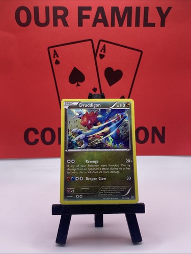 Druddigon 70/106 Flashfire Pokemon TCG Holo Rare 2014 MP