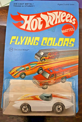 Hotwheels Flying Colors Second Wind. Still Carded!!! UNPUNCHED!!! Mach 5 1977