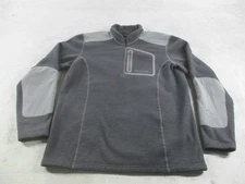 Klim Yukon Pullover Sweater Mens XL Gray Fleece Quarter Zip Snowmobile Riding