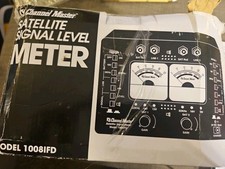 Channel Master Satellite Signal Level Meter 1008IFD -CONNECTORS+ CASE