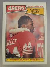 1987 Topps Football Charles Haley Rookie (RC) card #125 49'ers Nm. rookie card picture
