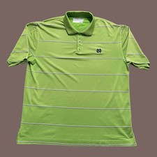 Notre Dame Fighting Irish Cutter  Buck CB DryTec Polo Shirt Sz XXL NCAA Striped