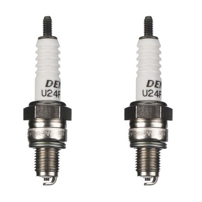DENSO Zündkerze U24FSR-U 2er Set (für: Kawasaki EL 252 F Eliminator EL250F 96 )