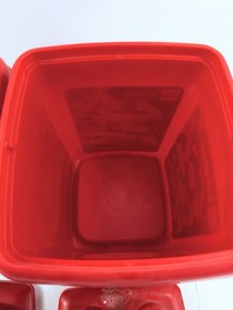 Vintage Lego Storage Containers Bins W/ Lids 4105 Red Empty Storage Blocks