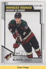 2020-21 Upper Deck O-Pee-Chee Update Marquee Rookies Brayden Burke #633 READ w1s