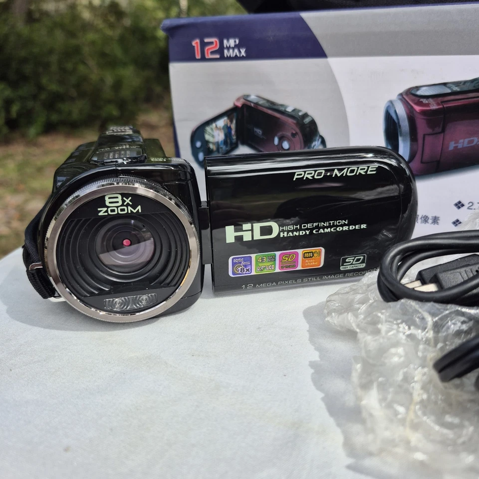 Pro-More High Definition 12 MP Handycam Camcorder W/Bag New Tested Works Perfect - Image 2 of 4
