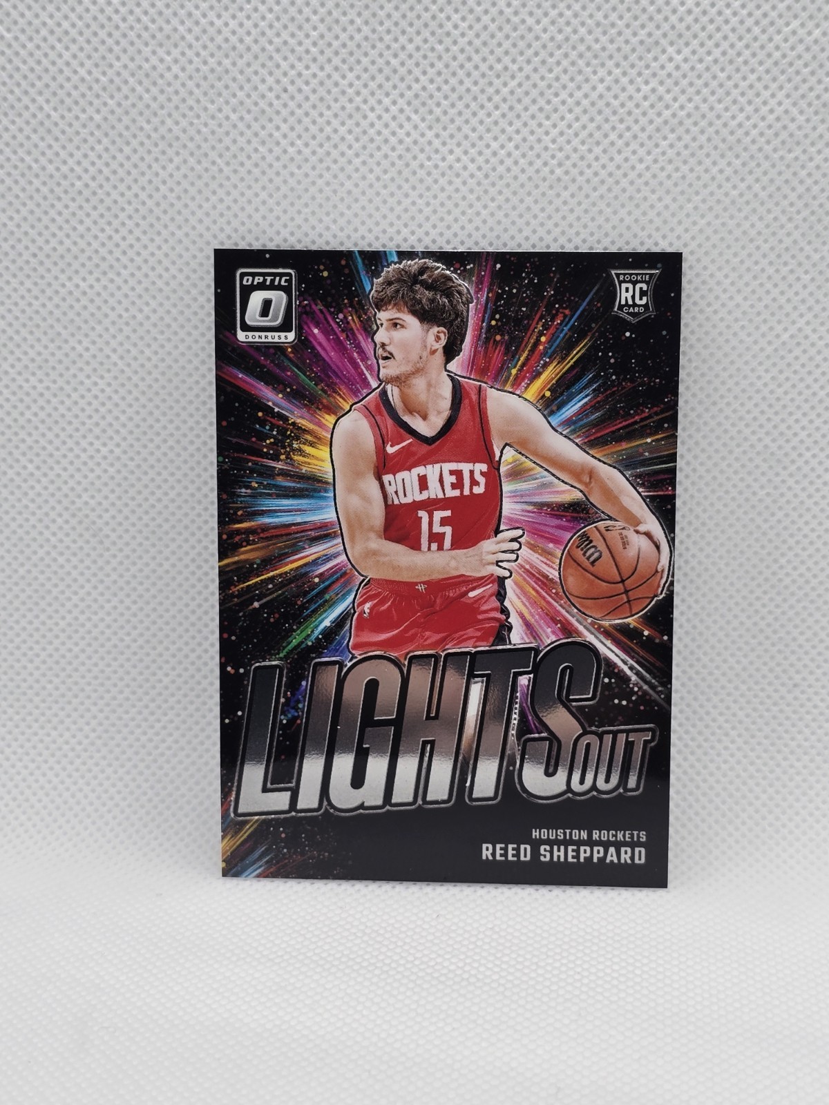2024-25 Panini Donruss Optic Reed Sheppard Lights Out Rookie Houston Rockets