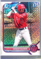 2022 Bowman Denzer Guzman #BCP-138 Angels Chrome Prospects Mojo Refractors