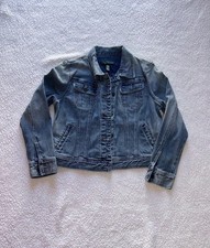 LRL Lauren Jeans Co. RALPH LAUREN American Flag Denim Jean Jacket Girl Sz-L