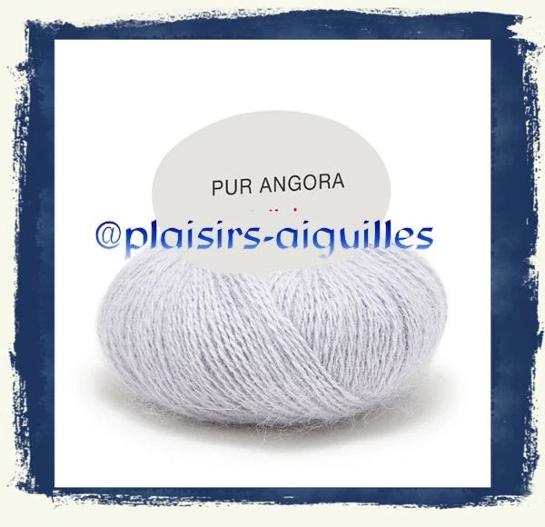 Fil exceptionnel 100 angora à tricoter PHIL PUR ANGORA - 25gr - Phildar Perle