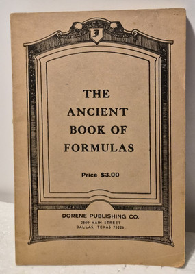 The Ancient Book of Formulas:  de Claremont  1967/Good  (see photos:)