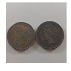1923 & 1925 Peace Silver Dollar $1 90% Silver Circulated Uncertified