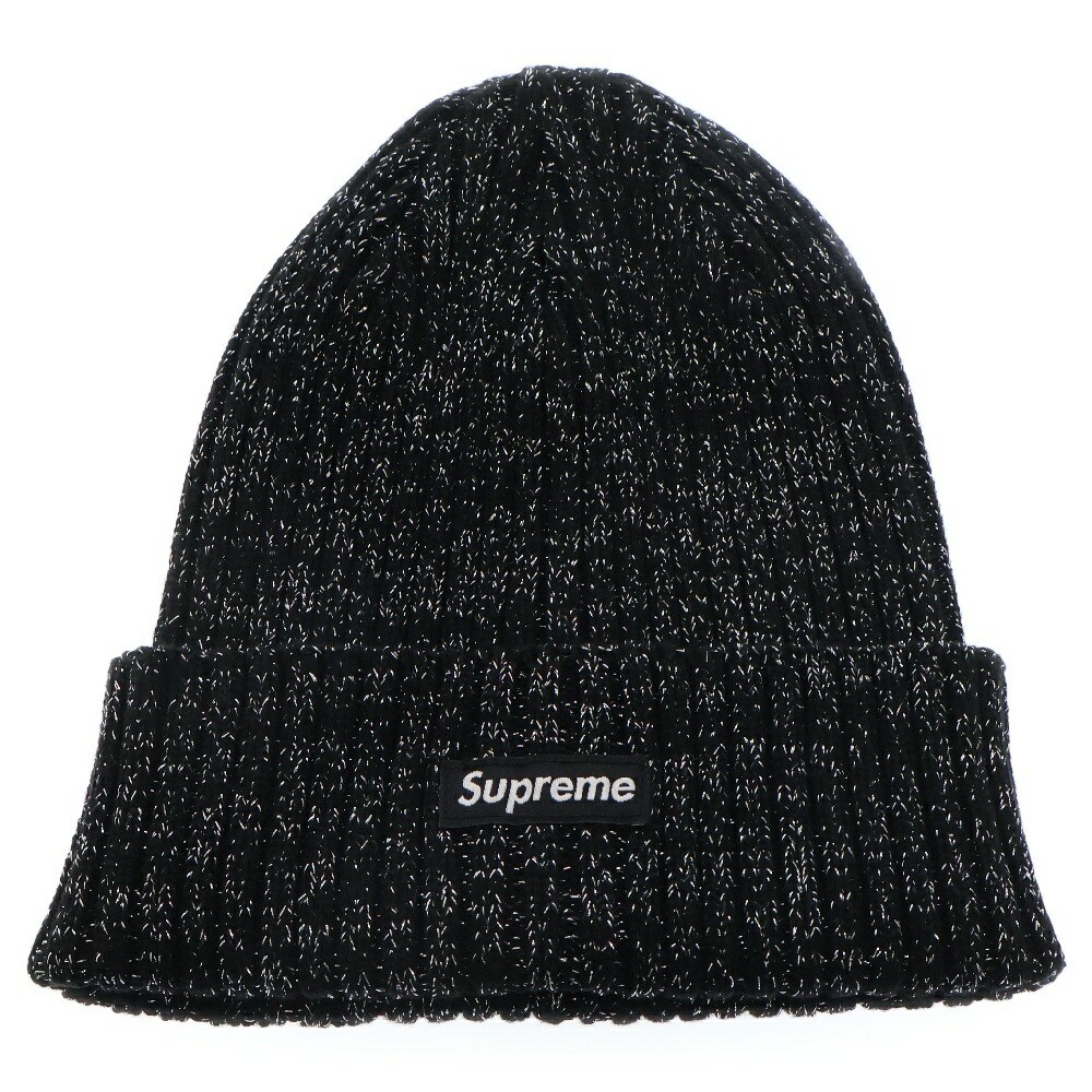 帽子 25SS Supreme Overdyed Beanie Supreme 25Ss Overdyed Beanie Metallic Knitted Cap Black