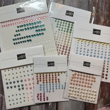 Stampin' Up Lot of 6 Packs of Embellishments - Opened